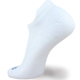 Low Cut Running Socks Men and Women – Moisture Wicking Athletic Sport Sock (Medium, 1 Pair - White)