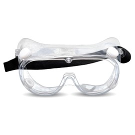 Anti Fog Chemical Splash Resistant Safety Goggles, Protective Eyewear Eye Protection for Outdoor or Indoor DIY, Laboratory work, Professional or Personal use, PPE (Clear with adjustable Black Strap)