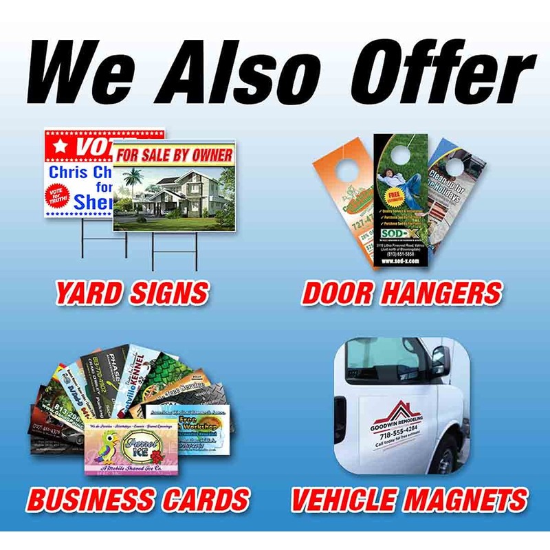 Mulch (18" X 24") Yard Sign, Quantity Discounts, Multi-Packs, Includes