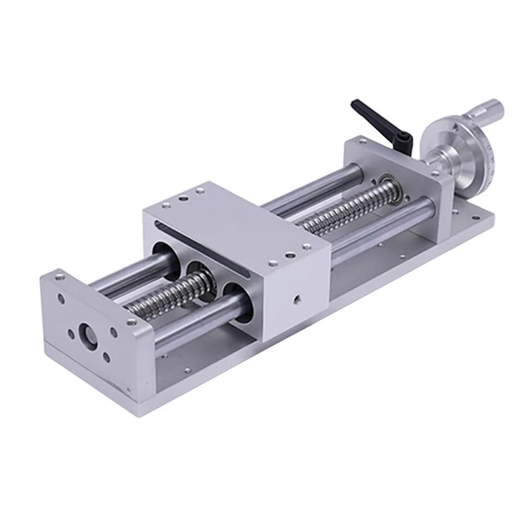 LIYUANJUN 200MM Linear Rail Sliding Cross Slide Actuator Manual Hand