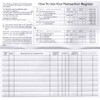 24 Check Registers for Personal Checkbook - Paper Transaction Registers