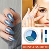 WENJLYJ Chrome Nail Powder,Holographic Highly Pigmented Chrome Powder,Metallic Glitter Nail