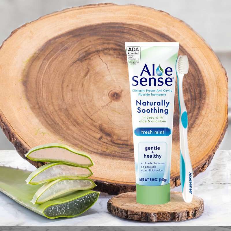 AloeSense Naturally Soothing Toothpaste for Sensitive Teeth and Gum Care