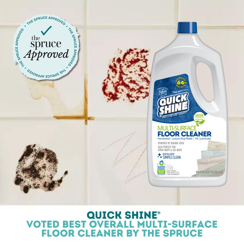 Quick Shine Multi Surface Floor Cleaner 64oz, 4Pk | Ready