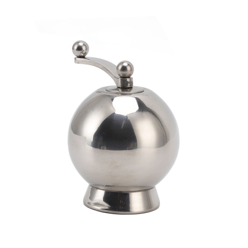 Pepper Grinder with Long Crank 304 Stainless Steel Round Hand