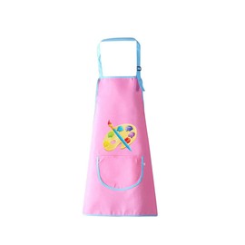 PLABBDPL Children's Painting Apron, Adjustable, 1 Piece Children's Apron Set with Pockets, Cooking Apron Children Boys Girls, Adjustable Toddler Cooking Apron for Crafts, Painting, Baking, Cooking,