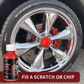 Red Caliper Paint Brake Caliper Touch Up Paint Red Gloss High Temperature Heat Resistant 1.5 oz