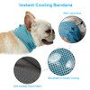Dog Instant Cooling Bandana, Breathable Pet Scarf Cooling Collar for