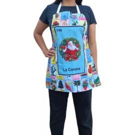 Texben 10 Mandiles Lotería Navideña Para Cocina Sublimados