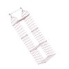 Hanging Closet Organizer 3 Tier Pink Storage Shelf Minimalist Grid