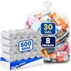 PLASTIC PRINCE 20-30 Gallon Can Liners 8 Mic High-Density Garbage