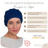 Deresina Harmony Volume Headwear Bamboo Chemo Hat for Women, navy,