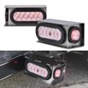 ALLGOOD Clear Tail Lights Steel Boxes Housing w/6Inch Oval LED