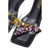 Cape Robbin Rival Sandalias planas para mujer, sandalias transparentes para