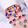 4th Of July Bracelets For Women, Red White And Blue