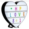 Cinema Light Box Black Heart Shaped LED Light Up Light