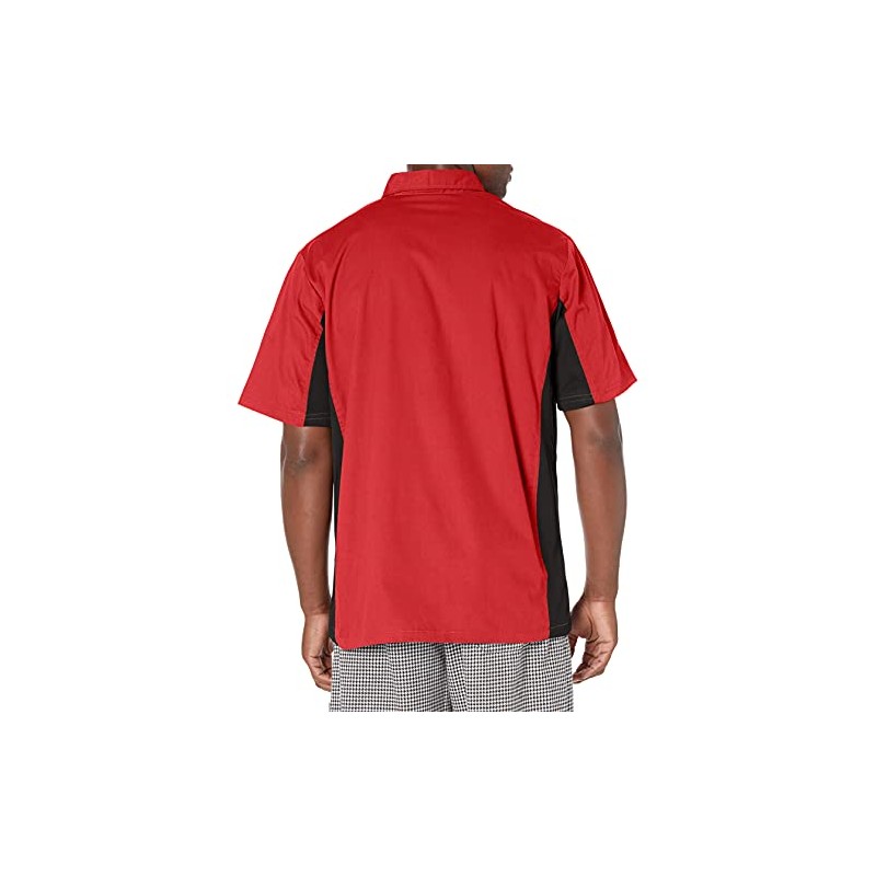 Chef Code Men's Utility Work Shirt with Button Front and