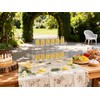 SOVQUEST Acrylic Stemware Rack, 2 Tier 12 Slot Trapezoid Champagne