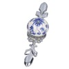 CHEOTIME 2Pcs Ceramic Handle, Simple Style Cabinet Handle Hand Painted