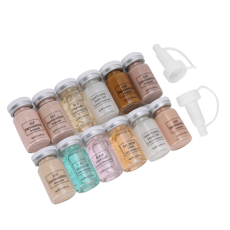 ibcccndc 6pcs Liquid Foundation 6pcs Serum Face Skin Brightening Rejuvenation