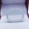 Bo.Dream 2.2mm Round Cubic Zirconia CZ Wedding Full Eternity Band