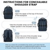 LOVEVOOK Fall TSA-Approved Expandable Carry-on Travel Backpack with 3 Packing