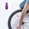 Presta Valve Caps for Bicycle, 40 Pack, Multicolour Anodised Aluminium,