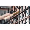 Axinost Wire Brush Set, Straight Brush, Brush with Wooden Handle,