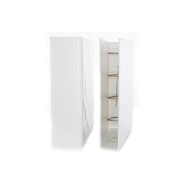 DIN A5 Folder 4 Mechanism PVC White 80 mm Spine Width Filling Height 65 mm