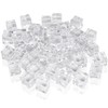 Belle Vous Pack of 50 Reusable Plastic Ice Cubes -