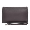House of Luggage HLG1023 Mens Genuine Leather Lockable Wristlet Travel
