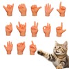 16 Pcs Mini Tiny Hands for Cats & Pranks, Stretchable