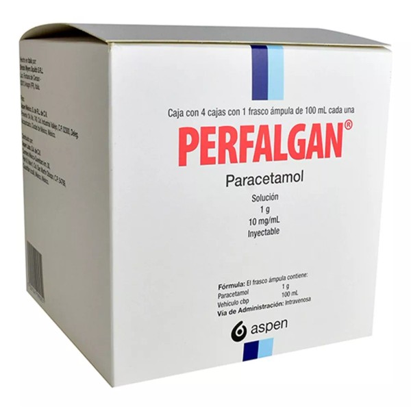 Aspen Pharmacare Holdings Perfalgan Solución Inyectable 4 Cajas Con 1 Frasco Ámpula Co