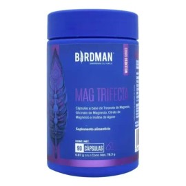 Suplemento Fitness Birdman Mezcla De Magnesios 90 Caps Ws                                                                                             