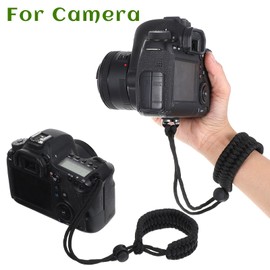 Yuanchu Camera Wrist Strap Lanyard, Adjustable Nylon Camera Wristband Straps with a 1/4" screw Quick Release Camera Hand Strap for Action Cameras Selfie Sticks Tripods Phone Mounts(Black)