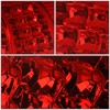 Pair of Chrome Housing Red Lens Full LED Tail Lights