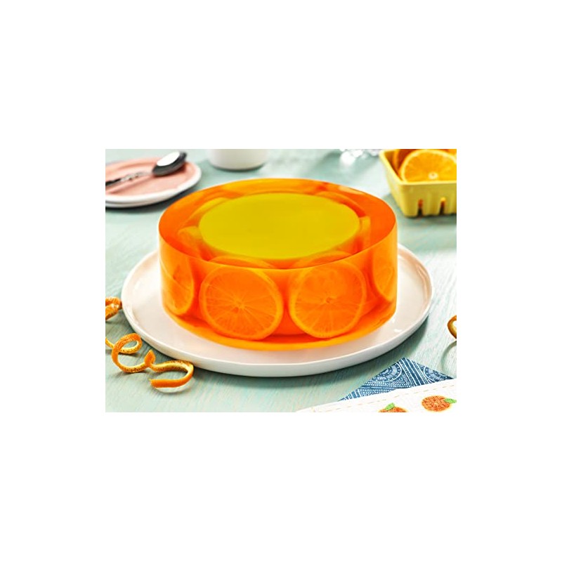 DGari Polvo para preparar gelatina con agua sabor naranja