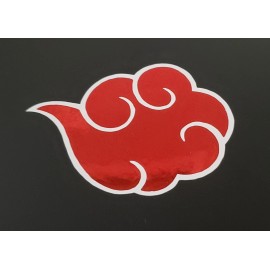 Akatsuki Cloud Symbol Holographic Naruto Sticker Vinyl Decal V2 Wider Cloud