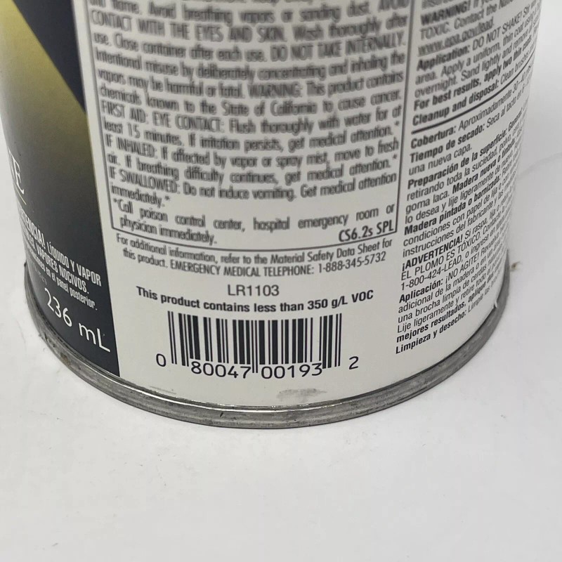 Valspar Cabot 18012 Premium Woodcare, Satin, Polyurethane 1/2 Pint -