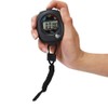 Qiilu 2 PCS Sport Timer, Cronógrafo Digital Preciso Handheld Multifunción