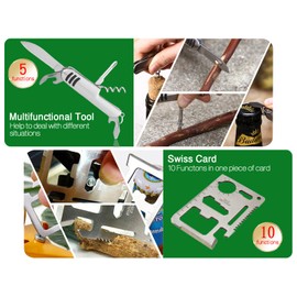 WELL-STRONG Boat First Aid Kit with Survival Tools, 123pcs Waterproof Emergency Marine Kit with Buckles, Compact Boat Safety Accessories for Fishing Kayaking Boating Camping Rafting Beach Red