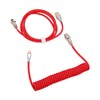 Mechanical Keyboard Cable Double Sleeve Custom Coiled with Detachable Metal