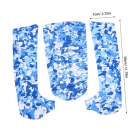 Mipcase 1set Eva Non- Surfboard Traction Pads Lightweight Tail Pads for Surfing Easy Installation Suitable for Water Sports and Surfboard Types Camouflage Holes