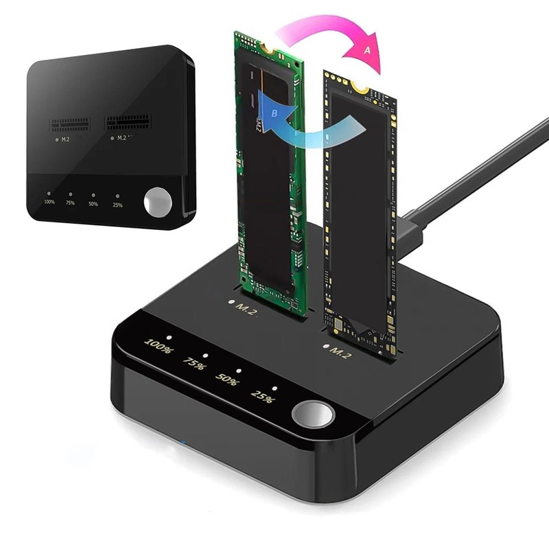 Dpofirs Hard Drive Duplicator, M.2 NVMe Drive Duplicator USB C