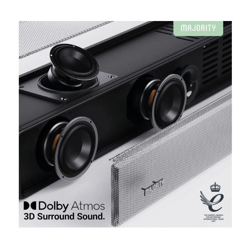 Majority Dolby Atmos Soundbar for TV, Bluetooth Wireless Sound Bar