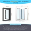 DIY Magnetic Window Insulation Kit 59"x61" Indoor Clear Film for