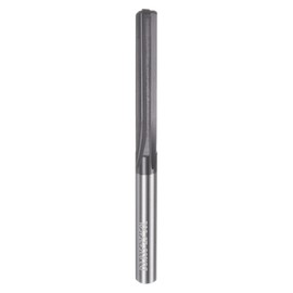 HARFINGTON Carbide Chucking Reamer 0.151"(3.835mm) Dia Straight Flute Straight Shank Machine Reamer Tool for Metal and Lathes CNC Machining Centers, Black