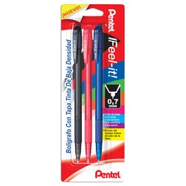 Pentel BX427BP3-M Bolígrafo Feel-It 0.7 mm BP 3 piezas Color ABC