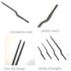 4 Pcs Professional Chef Stainless Steel Kitchen Cooking Tweezers Precision