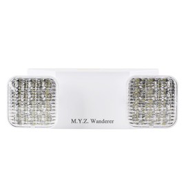 M.Y.Z. Wanderer Emergency Lights with Battery Backup,Hardwired Emergency Exit Light Fixtures for Business-1 Pack